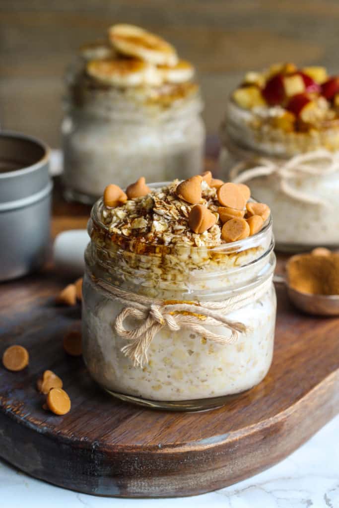 French Toast Overnight Oats. 17 Quick And Easy Breakfast Recipes To Save You Time. You can meal-prep these Sunday night or make them the night before. #makeahead #makeaheadmeals #breakfast