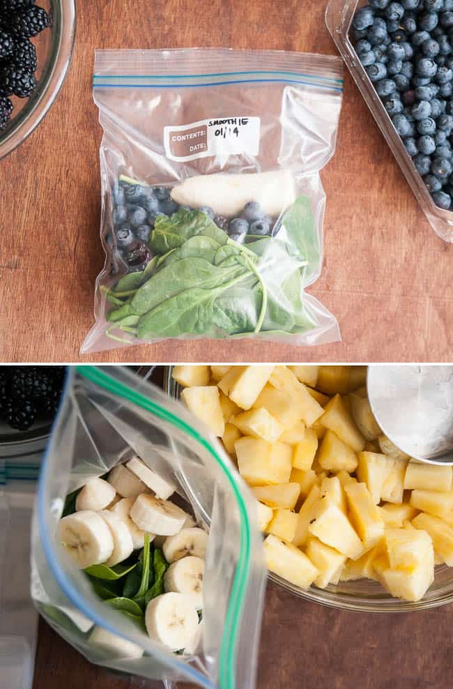 Make Ahead Frozen Smoothie. 17 Quick And Easy Breakfast Recipes To Save You Time. You can meal-prep these Sunday night or make them the night before. #makeahead #makeaheadmeals #breakfast