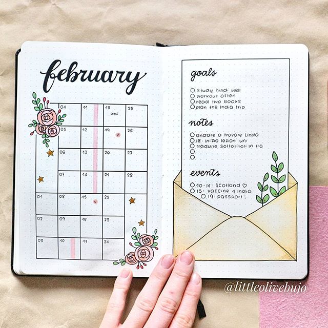 spread bullet journal ideas