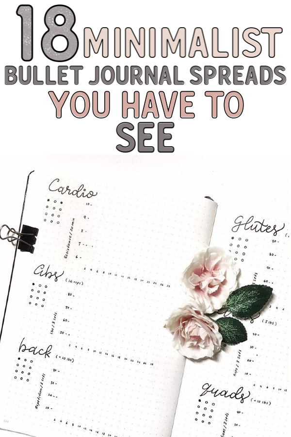 18 Minimalist Bullet Journal Spreads - TheFab20s