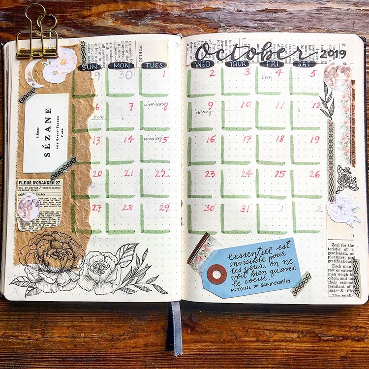 18 Monthly Bullet Journal Spread Ideas That Are Incredibly Creative