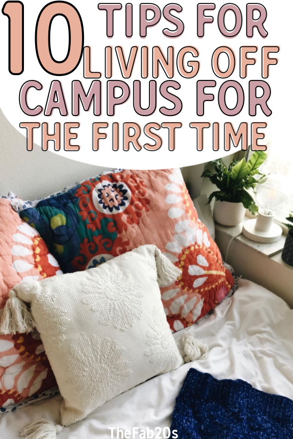 First college apartment tips to get the most of your first year out of the dorms. If it's your first time living off campus you'll want to make sure you read this! There are . a lot of reasons to move off campus, from independence to more privacy. College tips #collegeapartment #dorm #college #collegetips