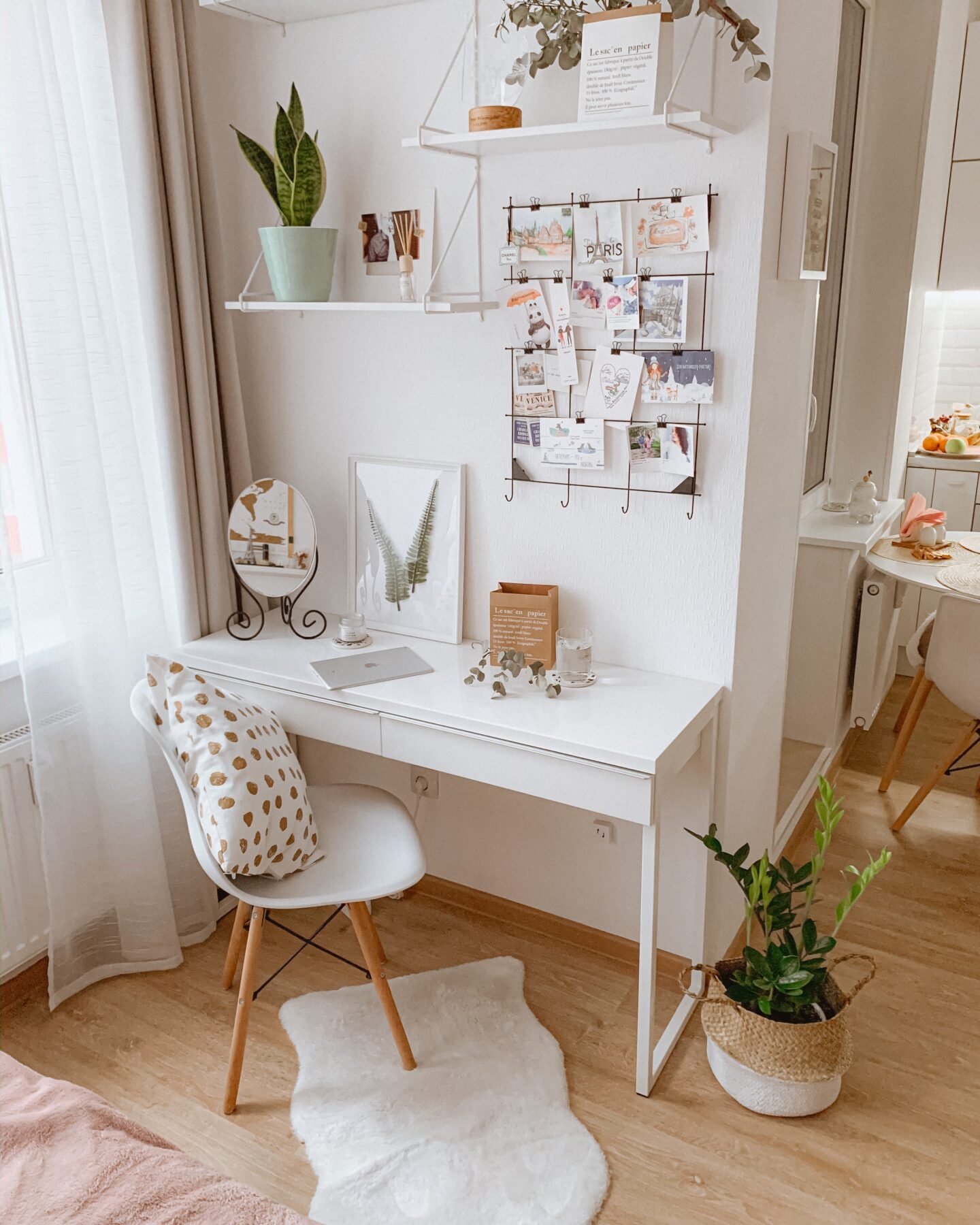 Rearranging furniture is an easy and free way to decorate your bedroom.