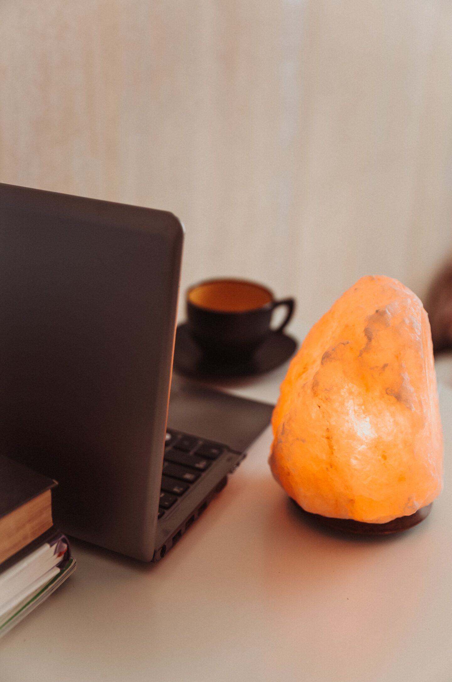 Beautiful Himalayan salt lamps are the perfect accessory for a boho room and a chill vibe.